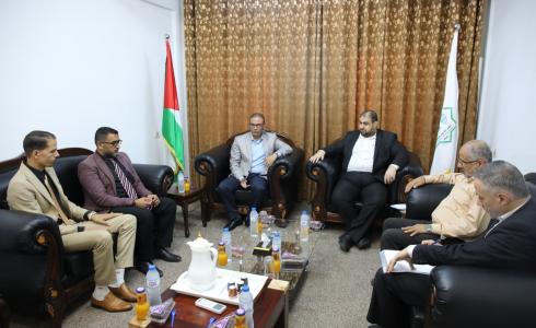 الأمين العام للمجلس التشريعي يستقبل وفداً من المعهد العالي للقضاء