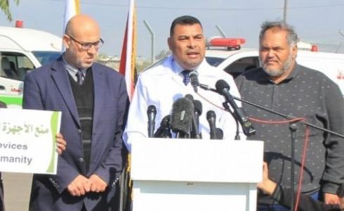 مؤتمر صحفي لوزارة الصحة في غزة