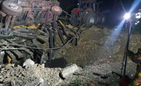 ضرب صاروخ روسي إقليم بولندا (الصورة: مواقع التواصل الاجتماعي)