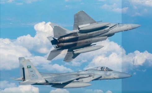 جزء من تدريب الطائرات في مناورات "عين الصقر"