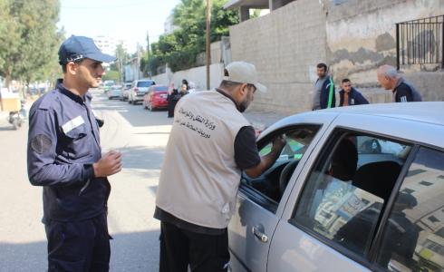 جانب من لحظة انطلاق حملة الفحص الشتوي في غزة