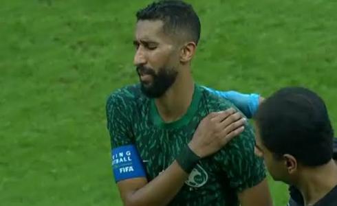 بكاء سلمان الفرج في مباراة السعودية والأرجنتين في كأس العالم 2022