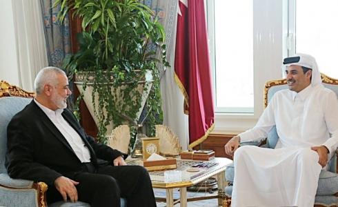 أمير دولة قطر وإسماعيل هنية