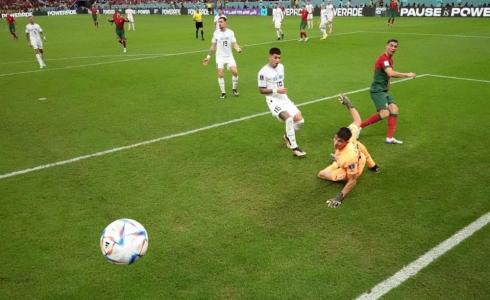 رونالدو في مباراة البرتغال ضد أوروغواي