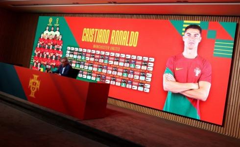 اللاعب كريستيانو رونالدو على رأس تشكيلة منتخب البرتغال في كأس العالم 2022