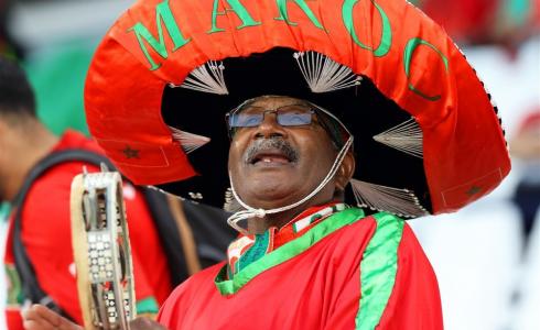 أحد مشجعي المنتخب المغربي في كأس العالم 2022