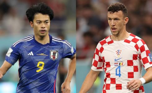 لاعبا منتخبي كرواتيا واليابان في بطولة كأس العالم 2022
