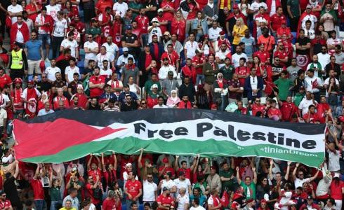 دعم فلسطين في مونديال قطر