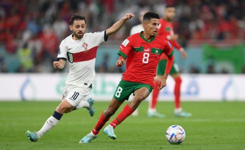 النجم المغربي عز الدين أوناحي من مباراة البرتغال