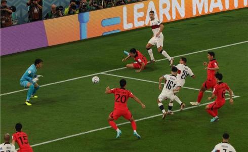 لقطة إحراز البرتغال الهدف الأول في كوريا الجنوبية