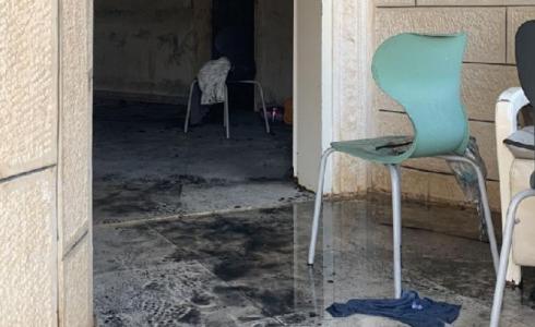 المنزل المحترق