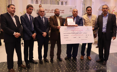 جانب من تكريم الفائزين في مسابقة المركز الثقافي المثالي لعام 2022