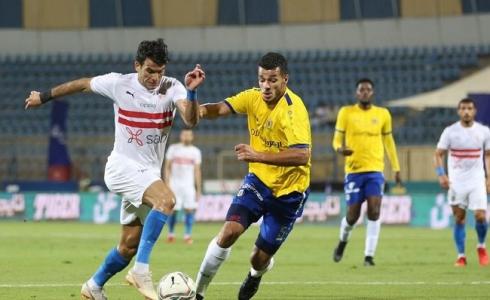 لاعبو الإسماعيلي والزمالك في الدوري المصري الممتاز اليوم