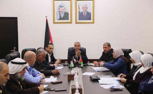 خلال جلسة نقاش حول مقترح حملة وطنية " حياة امنة مطمئنة" في قلقلية