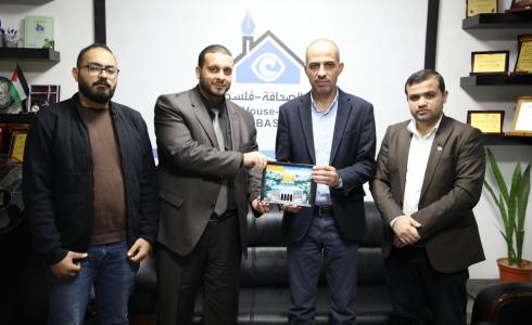 جانب من زيارة المكتب الإعلامي للتشريعي بغزة لوكالة سوا