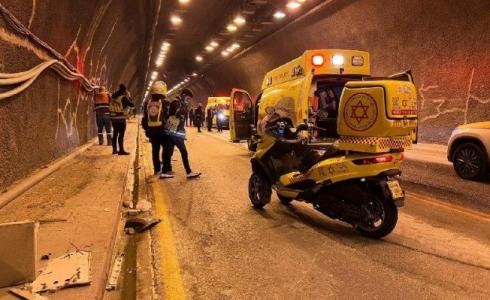 من مكان حادث الدهس قرب القدس