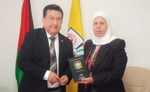 دلال سلامة تبحث آفاق التعاون المشترك مع السفير الإكوادوري