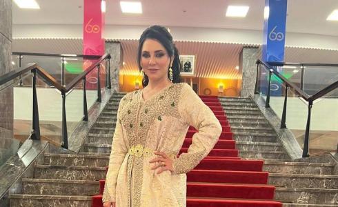 الفنانة سلاف فواخرجي في فعاليات مهرجان الرباط