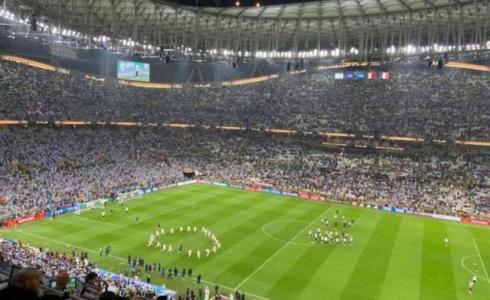 مدرجات استاد لوسيل خلال مباراة الأرجنتين وفرنسا