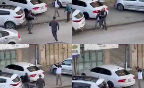 من مكان حادث إعدام الشاب الفلسطيني في حوارة