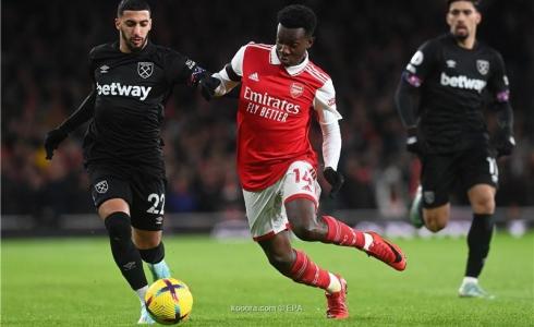 ارسنال يفوز على وست هام في الدوري الانجليزي