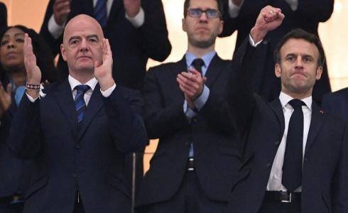 ردة فعل من ماكرون بعد فوز فرنسا على المغرب