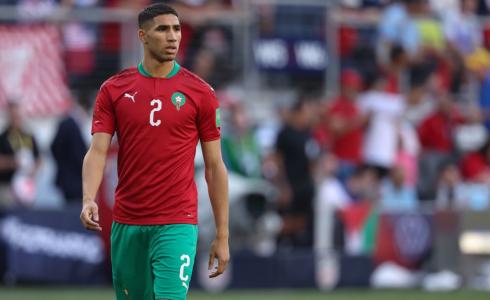 أشرف حكيمي مدافع منتخب المغرب