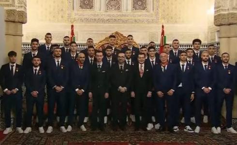 الملك محمد السادس والمنتخب المغربي.
