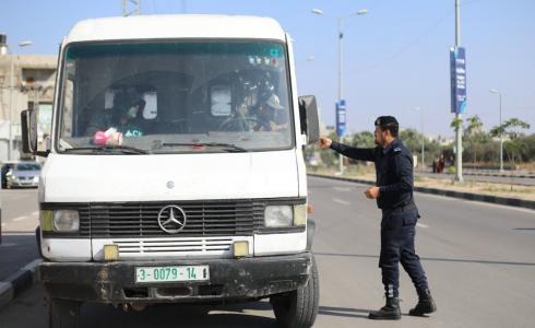 شرطي مرور في قطاع غزة