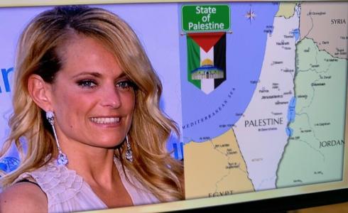 خارطة فلسطين التي نشرتها القناة السويدية