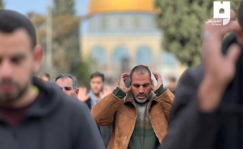 مصلو صلاة الجمعة في المسجد الأقصى اليوم