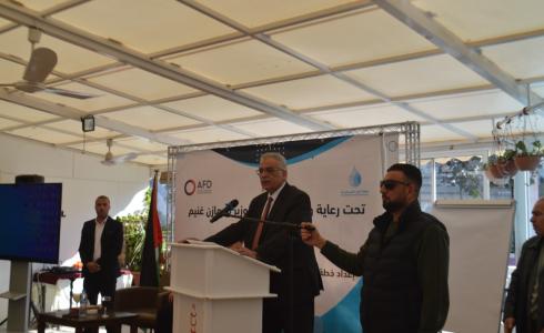 رئيس سلطة المياه الفلسطينية الوزير مازن غنيم