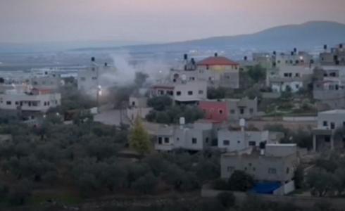 نابلس - الجيش الإسرائيلي يفجر منزل عائلة الأسير وائل شحادة