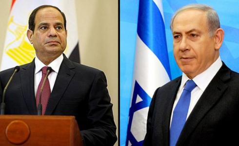 رئيس الوزراء الإسرائيلي نتنياهو والرئيس المصري عبد الفتاح السيسي