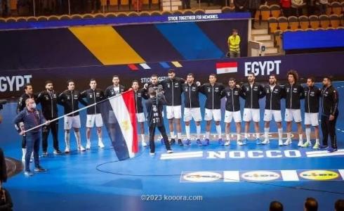 منتخب مصر لكرة اليد في مباراة سابقة