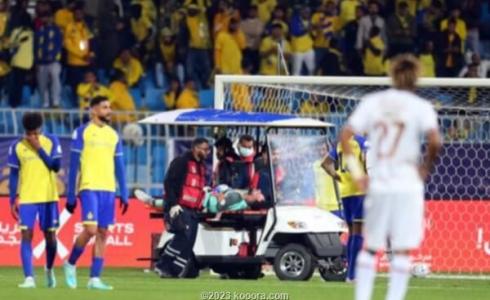 اصابة حارس مرمى نادي النصر ديفيد أوسبينا