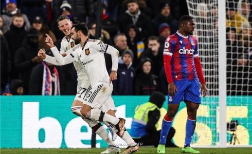 كريستال بالاس يتعادل مع مانشستر يونايتد