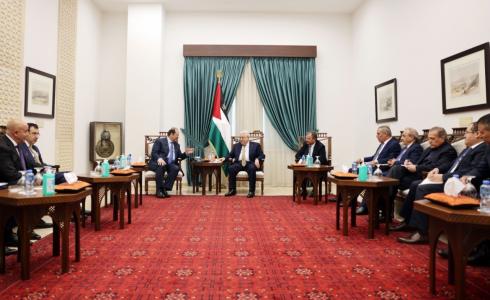 لقاء الرئيس عباس مع رؤساء مخابرات مصر والأدن