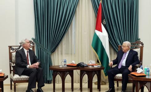 لقاء الرئيس عباس بمدير جهاز المخابرات العامة الأميركية