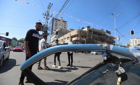 حادث سير في قطاع غزة