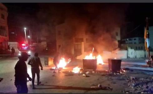 مواجهات بالقرب من دوار الزيتونه وسط بلدة حواره جنوب نابلس