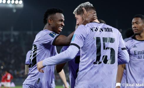 لحظة انتصار ريال مدريد على الأهلي المصري