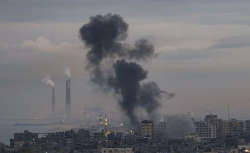 جانب من القصف الإسرائيلي على غزة