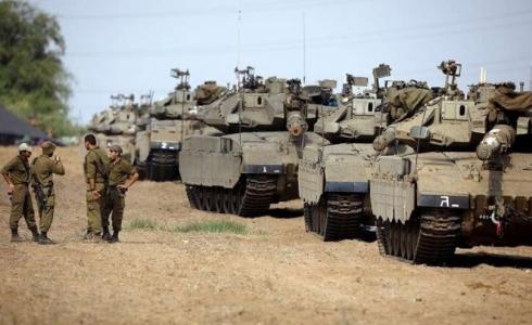 آليات إسرائيلية قرب حدود غزة - توضيحية