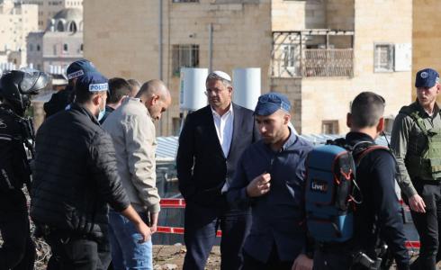 بن غفير في مكان عملية القدس