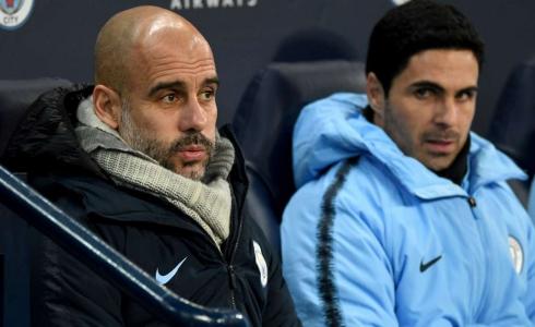 صورة ارشيفية لمدرب ارسنال ومدرب مان سيتي