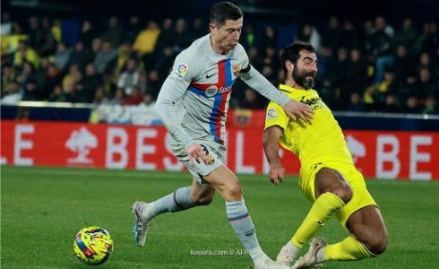 من مباراة برشلونة وفياريال