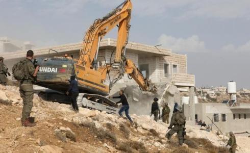 هدم الاحتلال لمنازل الفلسطينيين- أرشيفية