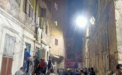 انهيار عقار قديم في مصر