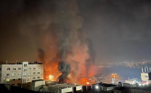 حرق ممتلكات المواطنين في حوارة